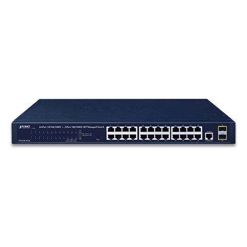 GS-4210-24T2S - 24-Port 10/100/1000T + 2-Port 100/1000X SFP