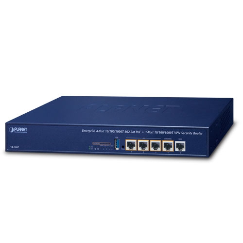 VPN Security Router Enterprise 4 порта 10/100/1000T 802.3at PoE + 1 порт 10/100/1000T - VR-300P VPN Security Router Enterprise 4 порта 10/100/1000T 802.3at PoE + 1 порт 10/100/1000T - VR-300P