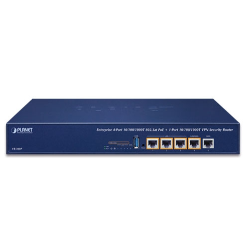 VPN Security Router Enterprise 4 порта 10/100/1000T 802.3at PoE + 1 порт 10/100/1000T - VR-300P