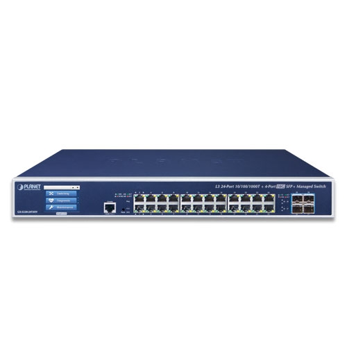 Коммутатор 24x10/100/1000T + 4x10G SFP+ управляемый L3 - GS-5220-24 Коммутатор 24x10/100/1000T + 4x10G SFP+ управляемый L3 - GS-5220-24
