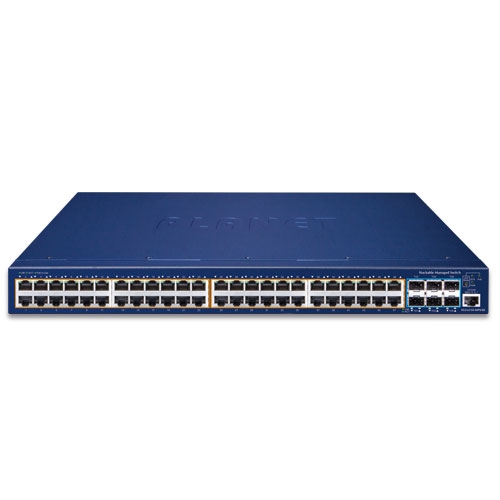 Коммутатор L3 48х10/100/1000T 802.3at PoE + 6x10G SFP+ - SGS-6310-48P6XR