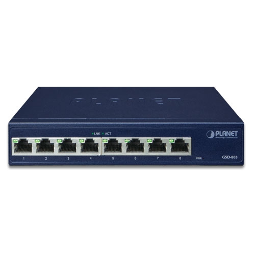 GSD-805 - 8-портовый гигабитный коммутатор